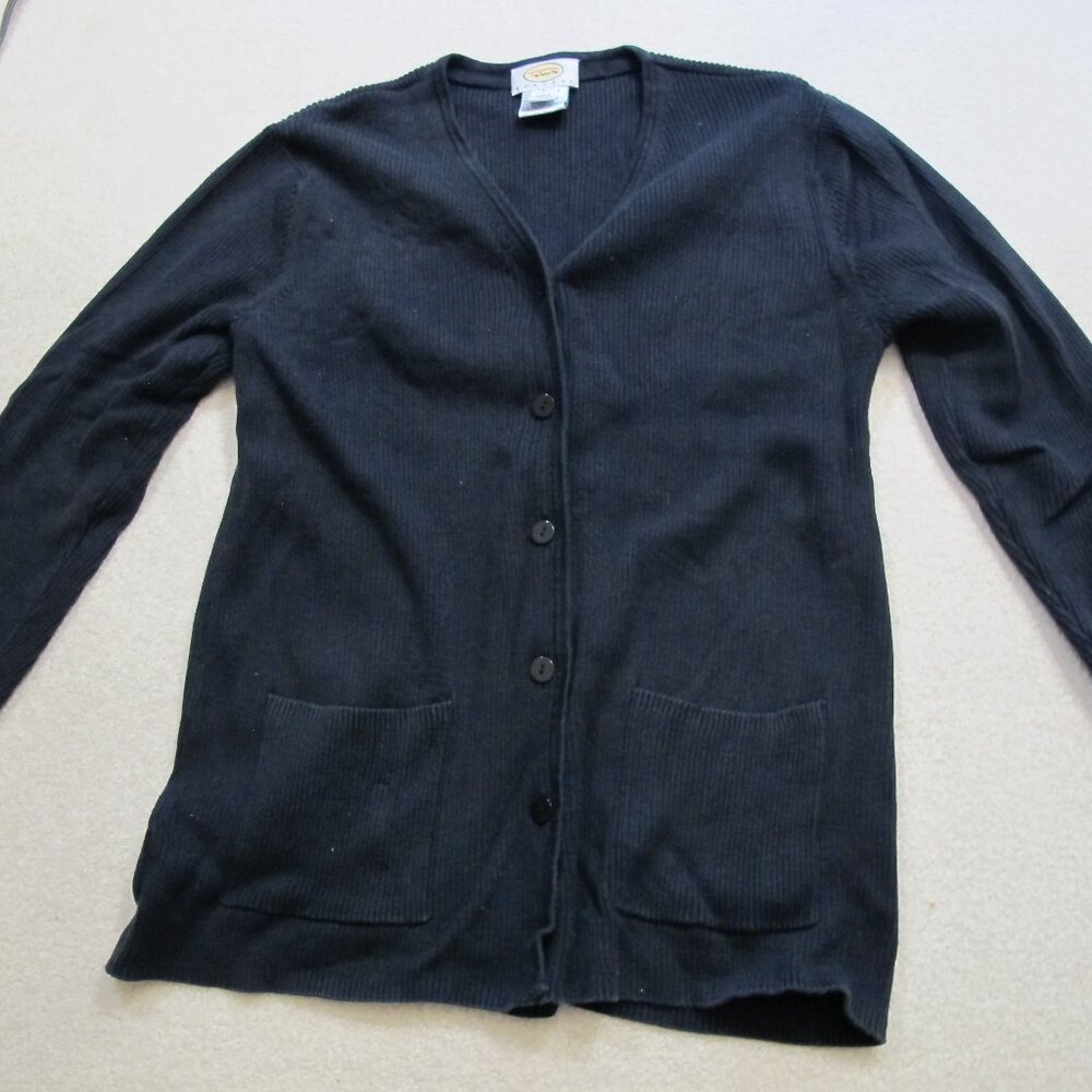 Talbot's black v-neck cardigan PL